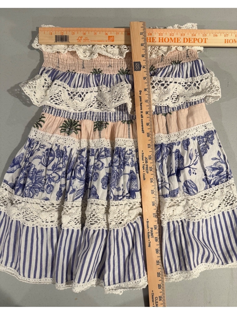 NUULY X PLACE NATIONALE Strapless Lace Preppy Mini Dress - Picture 5 of 7
